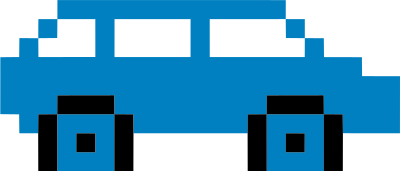 Pixel art car 6 clipart