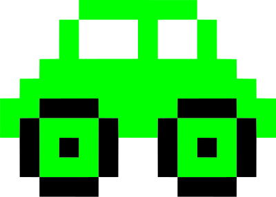 Pixel art car 9 clipart