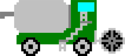 Pixel art harvester clipart