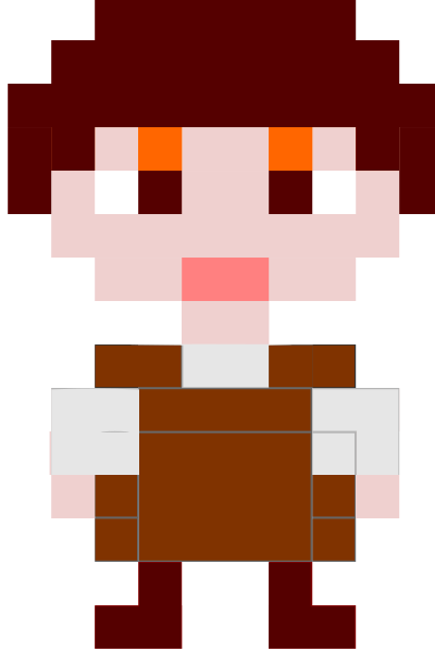 Pixel Art Male clipart