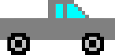 Pixel art truck 2 clipart