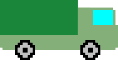Pixel art truck clipart