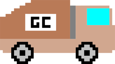 Pixel art truck 3 clipart