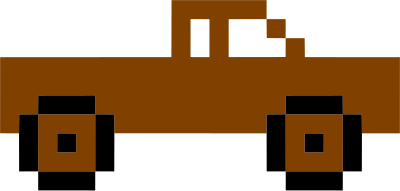 Pixel art truck 4 clipart