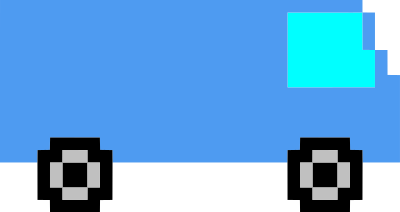 Pixel art van clipart