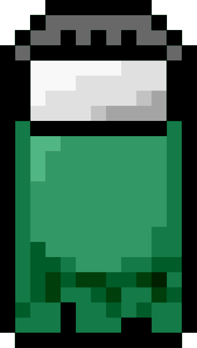 Pixel Bed Green Front clipart