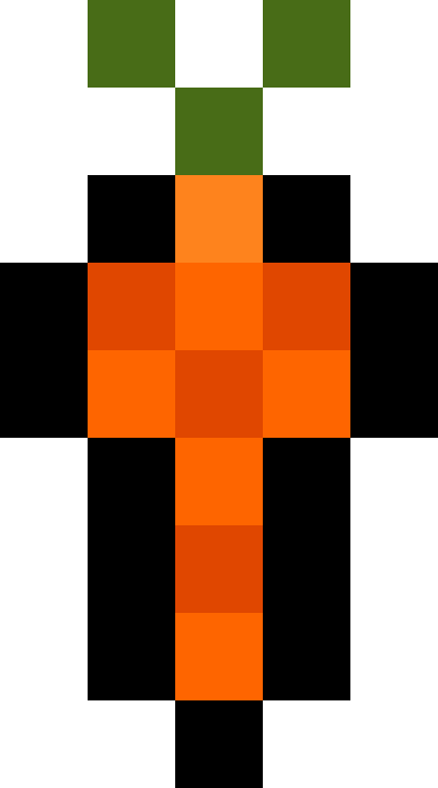 Pixel Carrot clipart