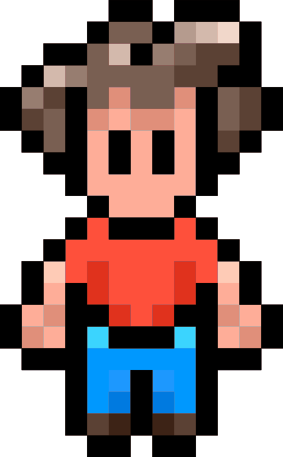 Pixel Character clipart