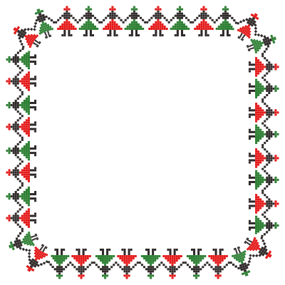 Pixel Dancers Frame 2 clipart