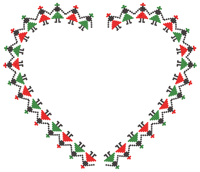 Pixel Dancers Heart clipart
