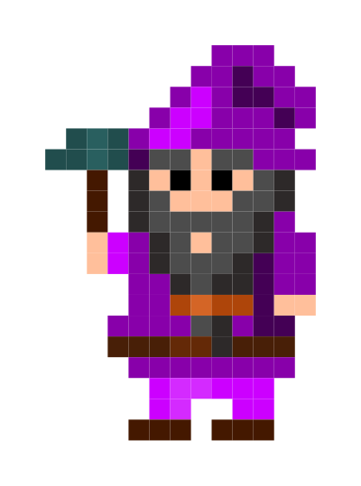 Pixel Dwarf clipart