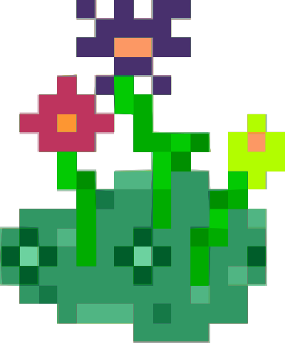 Pixel Flower Patch clipart