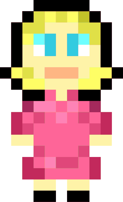 Pixel Girl clipart