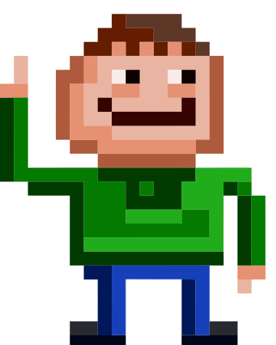Pixel Man clipart