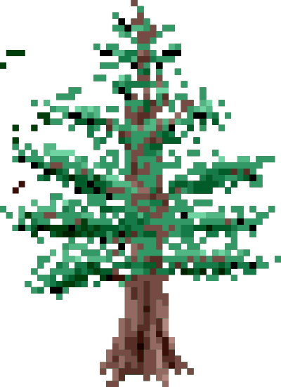 Pixel Pine Tree clipart