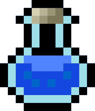Pixel Potion Blue clipart