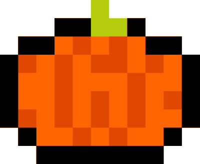 Pixel Pumpkin clipart