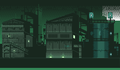Pixel scene clipart
