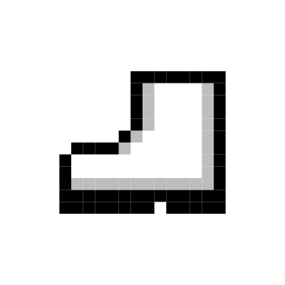 Pixel Walk Icon clipart