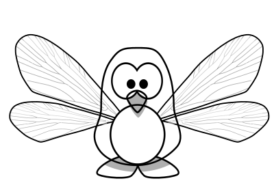 Pixie penguin clipart