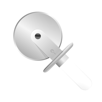Pizza cutter icon clipart