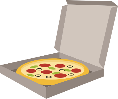 Pizza in box (#2) clipart
