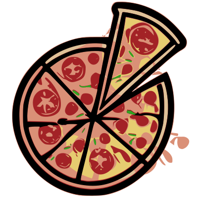 Pizza - Isolated clipart