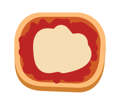 Pizza mignon clipart