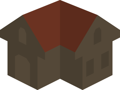 Placeholder Isometric Building Icon Colored Dark Alternative clipart