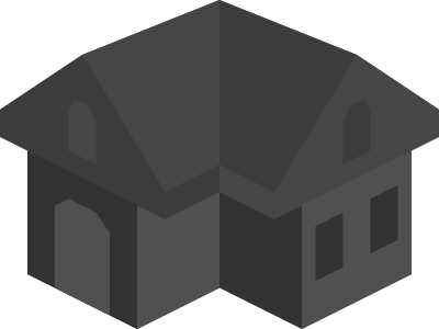 Placeholder Isometric Building Icon Dark clipart
