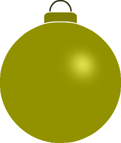 Plain bauble 12 clipart