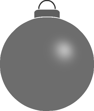 Plain bauble 13 clipart