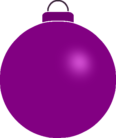 Plain bauble 14 clipart