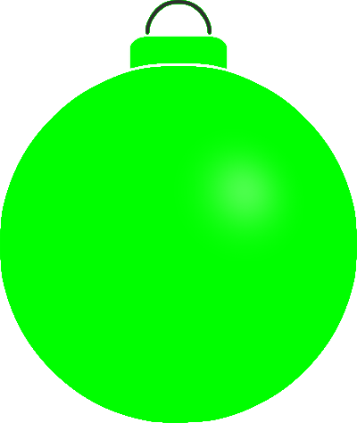 Plain bauble 3 clipart