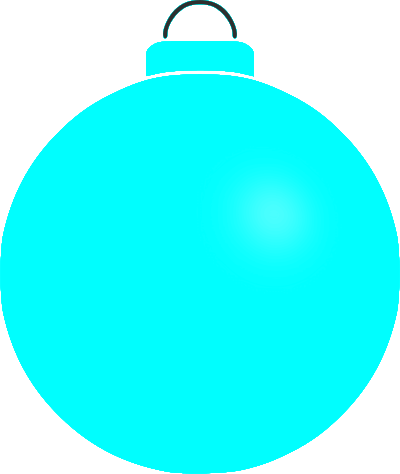 Plain bauble 4 clipart