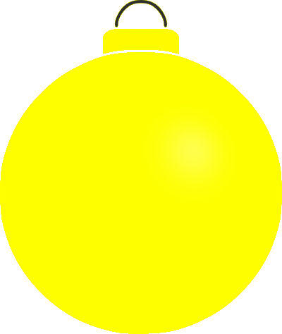 Plain bauble 6 clipart