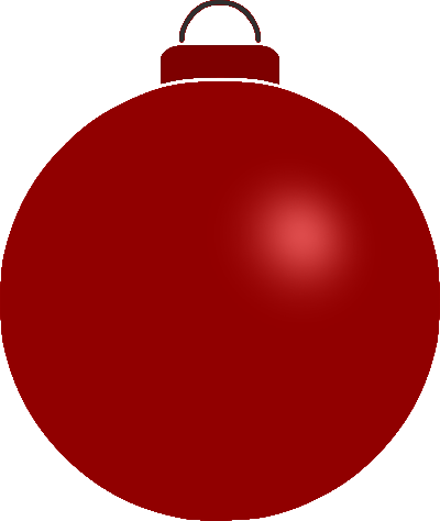 Plain bauble 8 clipart