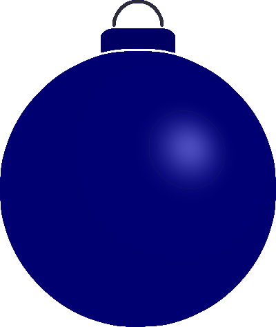 Plain bauble 9 clipart