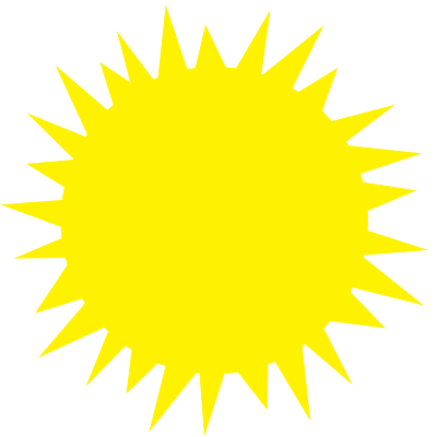 Plain Simple Sun clipart