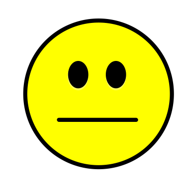 Plain smiley simple yellow clipart