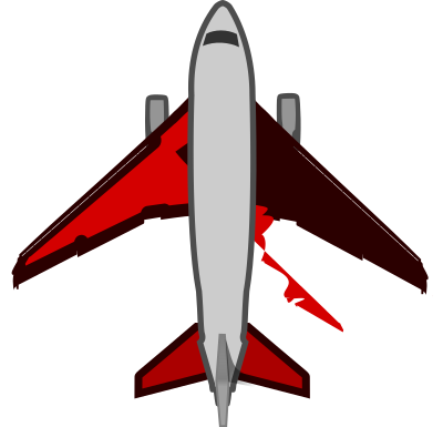 Plane Red clipart