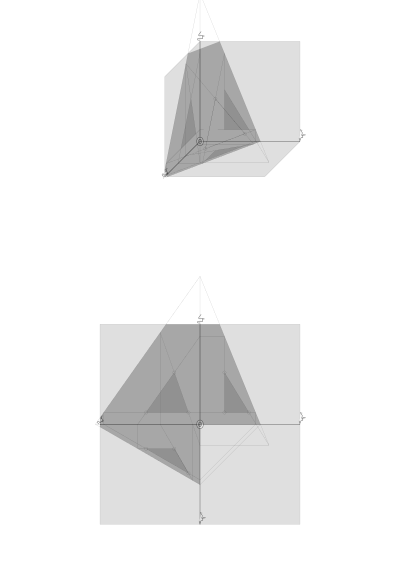 plane through three given points, -- Ebene durch drei Punkte clipart