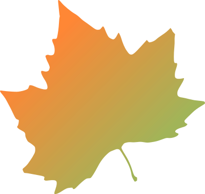 Plane tree autumn leaf clipart