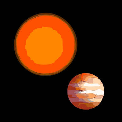 Planet Comparison clipart