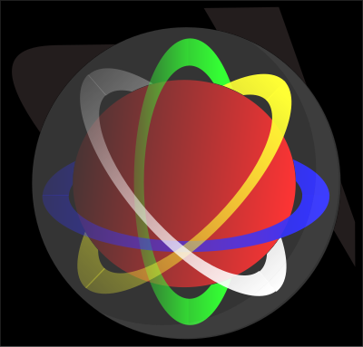 Planet in a bubble clipart