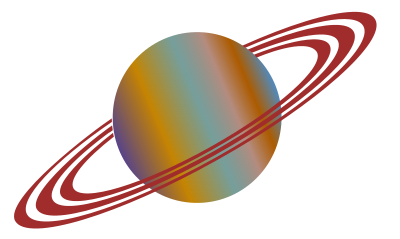 Planet with Rings clipart