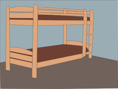 Plank bed clipart