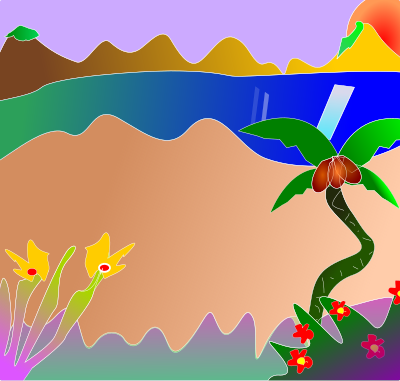 Praia 2 clipart