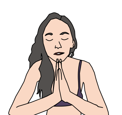 Prayer or Yoga clipart
