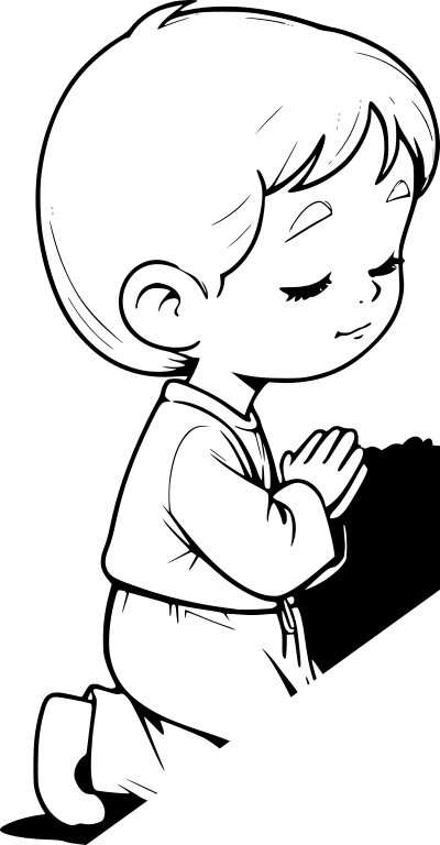 Praying Child clipart